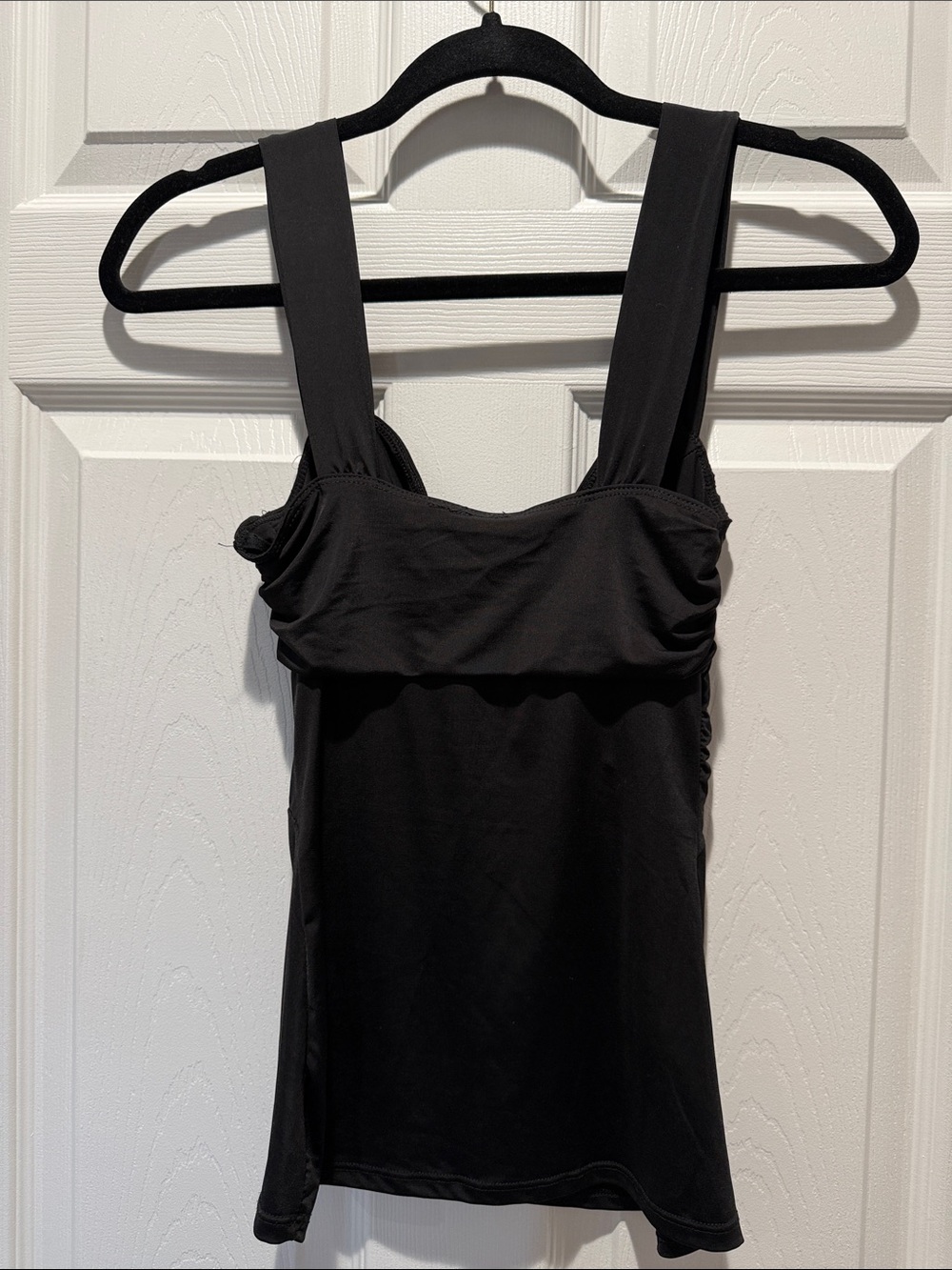 Frederick's of Hollywood Black Twisted Front Tank - Picture 3 of 3